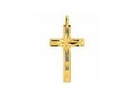 Croix or jaune 750/1000 facettée Lucas Lucor K1233 - Réf. K1233