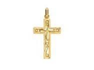 Croix Or Jaune 750 Filigrane Lucas Lucor - K757  - Réf. K757