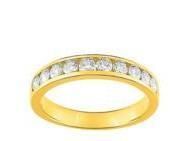 Demi Alliance Rail Diamant 0.60 Carat Or Jaune 750 Girard - 3L039JB2 - Réf. 3L039JB2