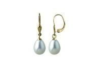 Dormeuses Perle de Culture Poire Eau Douce Or Jaune 750 - A67720 - Réf. A67720