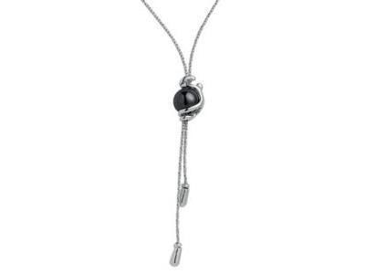 DUNE - Collier Boule Jourdan Argent Hématite - ABR 035 - Réf. ABR 035