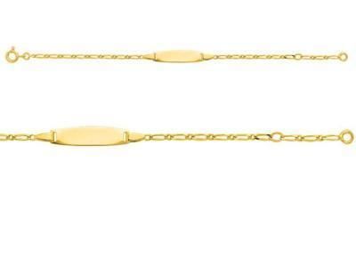Gourmette Bébé Maille Figaro Or Jaune 750  - 524.17BBO - Réf. 524.17BBO