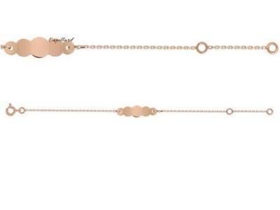 Gourmette Bébé Nuage Or Rose 750 - F35RBBN - Réf. F35RBBN