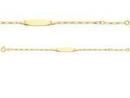 Gourmette Bébé Or Jaune 375 Maille Figaro Alternée 1/1 - 630019.1 - Réf. 630019.1