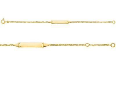 Gourmette Bébé Or Jaune 750 Maille Marine - 531.2BBR - Réf. 531.2BBR