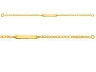 Gourmette Bébé Or Jaune 750 Maille Marine Plate - 533.2BBR - Réf. 533.2BBR
