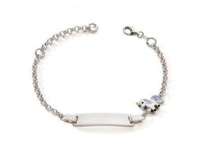 Gourmette Enfant Licorne Argent Rhodié C3079 - Réf. C3079