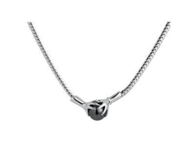 HÉLICÉ - Collier Jourdan Argent Main Hématite - ART 104 HE - Réf. ART 104 HE