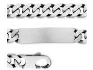 Identité Homme Maille Gourmette Argent Vieilli 10 mm - 204008.10 - Réf. 204008.10