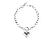 Karl Lagerfeld Bracelet Coeur Pavé Amour Acier Cristaux Noirs - KLBJW06 - Réf. KLBJW06