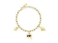 Karl Lagerfeld Bracelet Head Charms Acier Doré - KLAYD13 - Réf. KLAYD13