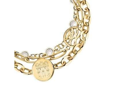 Karl Lagerfeld Bracelet Maison De Karl Doré Multichaînes Zircons - KLBJX10 - Réf. KLBJX10