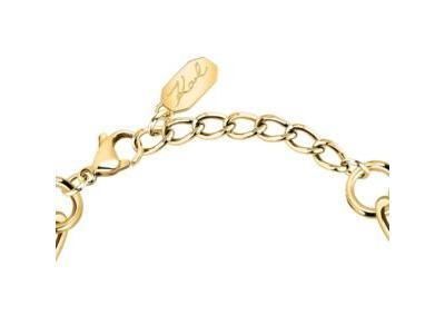 Karl Lagerfeld Bracelet Maison De Karl Doré Multichaînes Zircons - KLBJX10 - Réf. KLBJX10