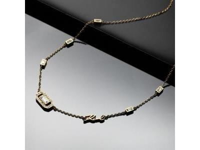 Karl Lagerfeld Collier Crystals Acier Doré - KLAYC09 - Réf. KLAYC09