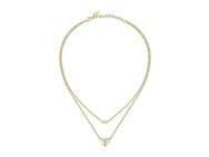 Karl Lagerfeld Collier Pavé Amour Acier Doré Cristaux - KLBJW02 - Réf. KLBJW02