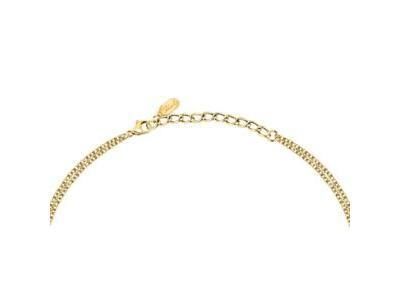 Karl Lagerfeld Collier Pavé Amour Acier Doré Cristaux - KLBJW02 - Réf. KLBJW02