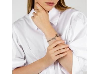 Karl Lagerfeld Pearl Bracelet Acier Et Perle Synthétique - KLAYR06 - Réf. KLAYR06