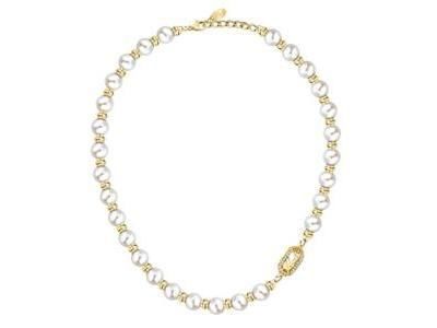 Karl Lagerfeld Pearl Collier Doré Cristaux et Perles Synthétiques - KLAYR01 - Réf. KLAYR01