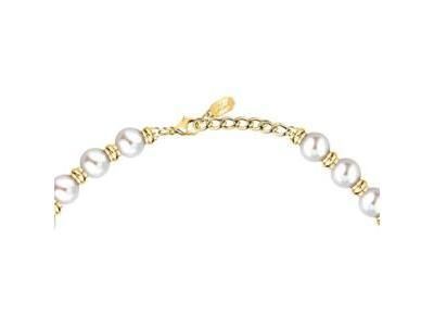 Karl Lagerfeld Pearl Collier Doré Cristaux et Perles Synthétiques - KLAYR01 - Réf. KLAYR01