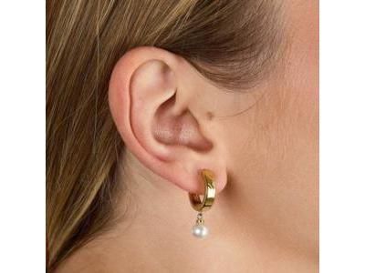 Karl Lagerfeld Pearls Boucles d'Oreilles Dorées Perles Synthétiques - KLAYR15 - Réf. KLAYR15