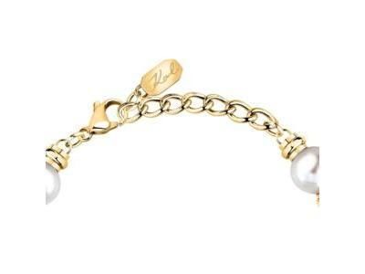 Karl Lagerfeld Pearls Bracelet Doré Cristaux et Perles Synthétiques - KLAYR09 - Réf. KLAYR09