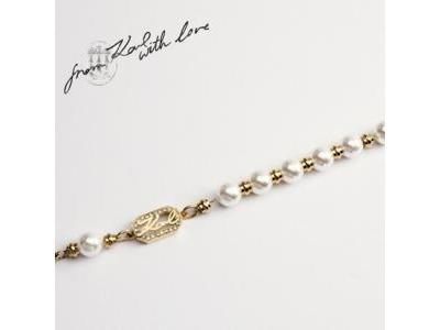 Karl Lagerfeld Pearls Bracelet Doré Cristaux Perles Synthétiques - KLAYR09 - Réf. KLAYR09