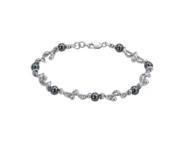 KORÉ - Bracelet Boules Jourdan Argent Hématite - AJS 040 - Réf. AJS 040