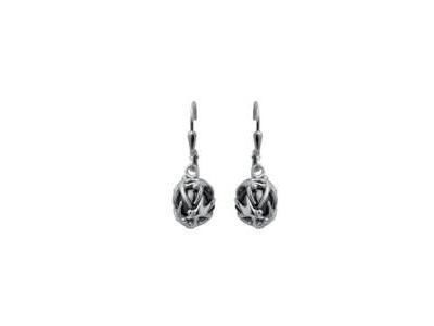LANTIA - Boucles d'Oreilles Dormeuses Jourdan Argent Hématite - ABR 034 - Réf. ABR 034