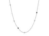 LIORA - Collier Jourdan Argent Perles Blanches Et Grises - AJF210138N - Réf. AJF210138N