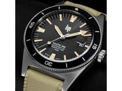 Lip Nautic 666 Automatique 39 MM Bracelet Beige - Calibre R26 - 676054 - Réf. 676054