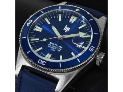 Lip Nautic 666 Automatique 39 MM Bracelet Bleu - Calibre R26 - 676051 - Réf. 676051