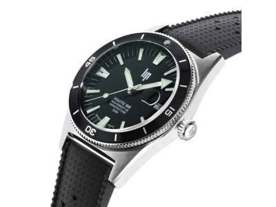 Lip Nautic 666 Automatique 39 MM Bracelet Noir - Calibre R26 - 676050 - Réf. 676050