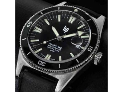 Lip Nautic 666 Automatique 39 MM Bracelet Noir - Calibre R26 - 676050 - Réf. 676050