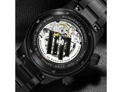 Lip T14 Automatique 41MM Acier Noir - All black - 676033 - Réf. 676033