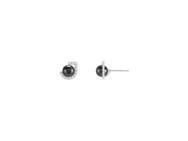 LYRAE Boucles d'Oreilles Jourdan Argent Hématite Zircon AJF170005E - Réf. AJF170005E