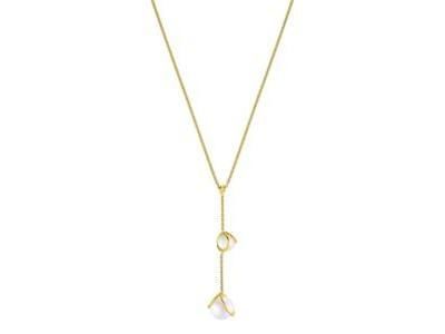 LYSE – Collier Doré en Argent 925 avec Perles Blanches - AJF210134N - Réf. AJF210134N