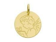 Médaille Ange Et Colombe Or Jaune 375 - A18513 - Réf. A18513