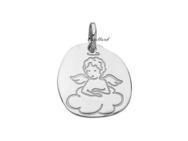 Médaille Ange Nuage Or Gris Rhodié 750 - C13315 - Réf. C13315