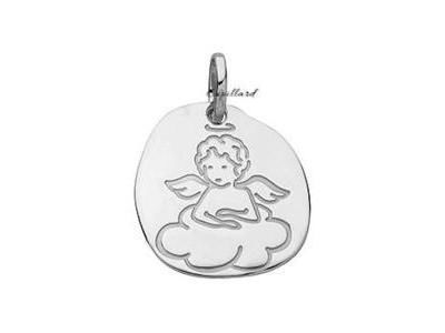 Médaille Ange Nuage Or Gris Rhodié 750 - C13315 - Réf. C13315