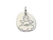 Médaille Ange Nuage Or Gris Rhodié 750 - C13315 - Réf. C13315
