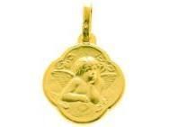 Médaille Ange Or Jaune 375 Polie Satinée - 889300 - Réf. 889300