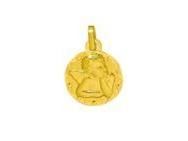 Médaille Ange Ronde 14 MM Or Jaune 750 - A17919 - Réf. A17919