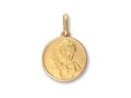 Médaille Ange Ronde Or Jaune 375 Mat Poli 18 MM Lucas-Lucor - XR1232 - Réf. XR1232