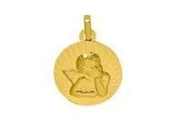 Médaille Ange Ronde Or Jaune 750 - 571400 - Réf. 571400