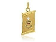 Médaille d'Amour Parchemin Or Jaune 750 Rubis Augis J5015X - Réf. J5015X0000