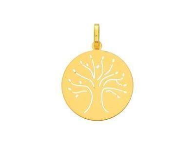 Médaille Laïque Arbre de Vie Or Jaune 750 - D21213 - Réf. D21213