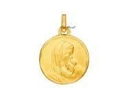 Médaille Vierge A l'Enfant Ronde Or Jaune 750 - 588200 - Réf. 588200