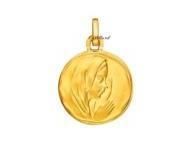 Médaille Vierge Ronde 15 mm Or Jaune 750 - 588300 - Réf. 588300