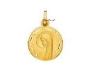 Médaille Vierge Ronde 15 mm Or Jaune 750 - 588500 - Réf. 588500
