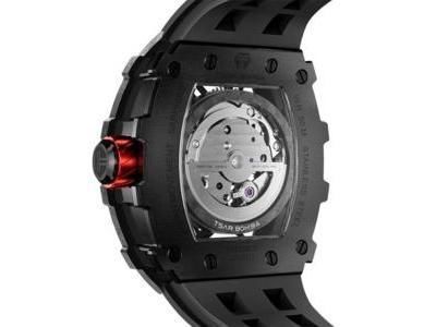 Montre Auto Squelette Carbone Tsar Bomba TB8208CF38 | Cupillard Belfort - Réf. TB8208CF38